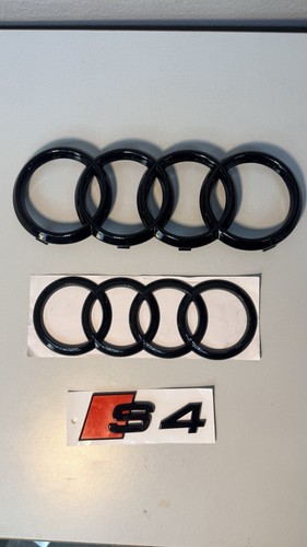 Audi emblem set schwarz - audi,