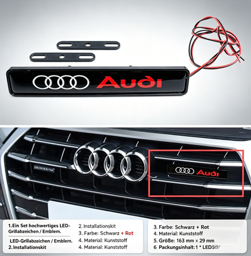Schwarz abzeichen emblem led - emblem,